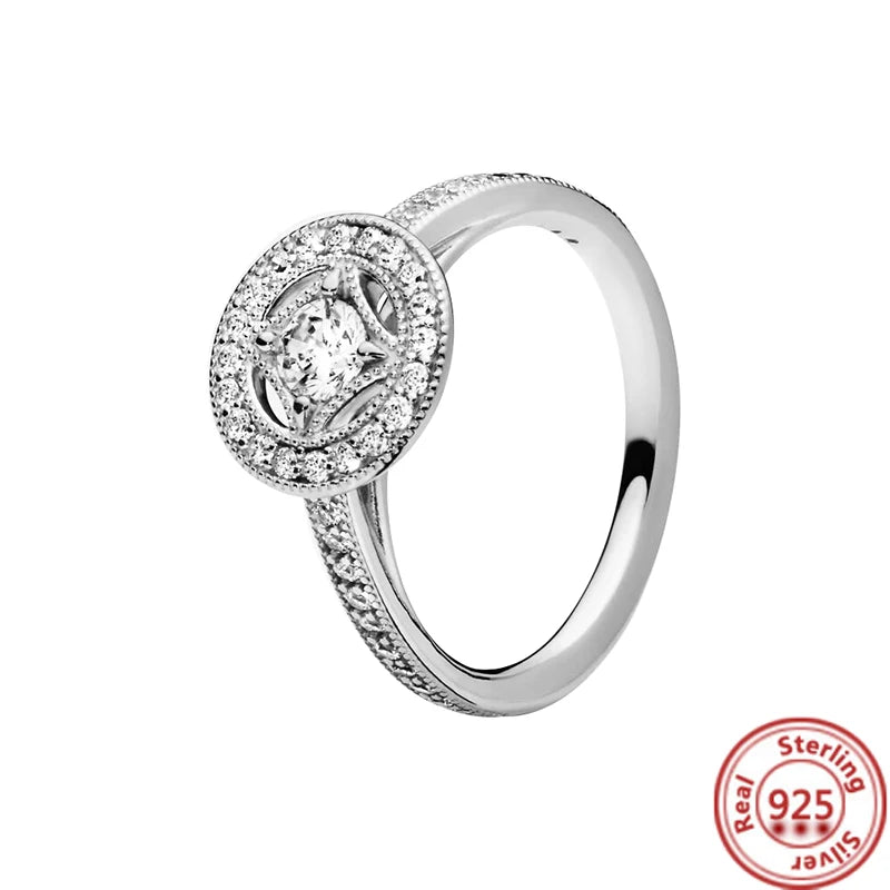 925 Silver Rings – Tiara Design with Cubic Zirconia SIZE 9