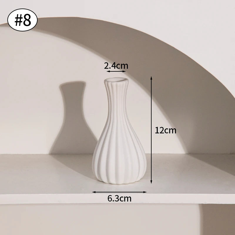 Nordic Style Ceramic Vase – Minimalist Home Decor