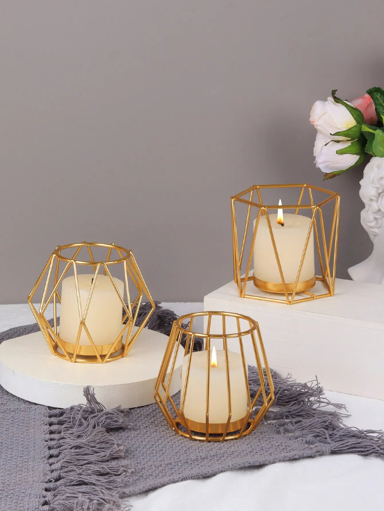Golden Iron Chandelier – Modern and Elegant Decoration