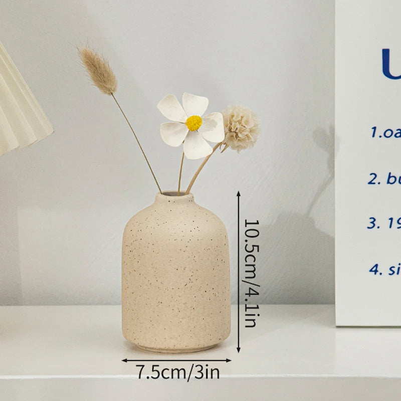 Nordic Style Ceramic Vase – Minimalist Home Decor
