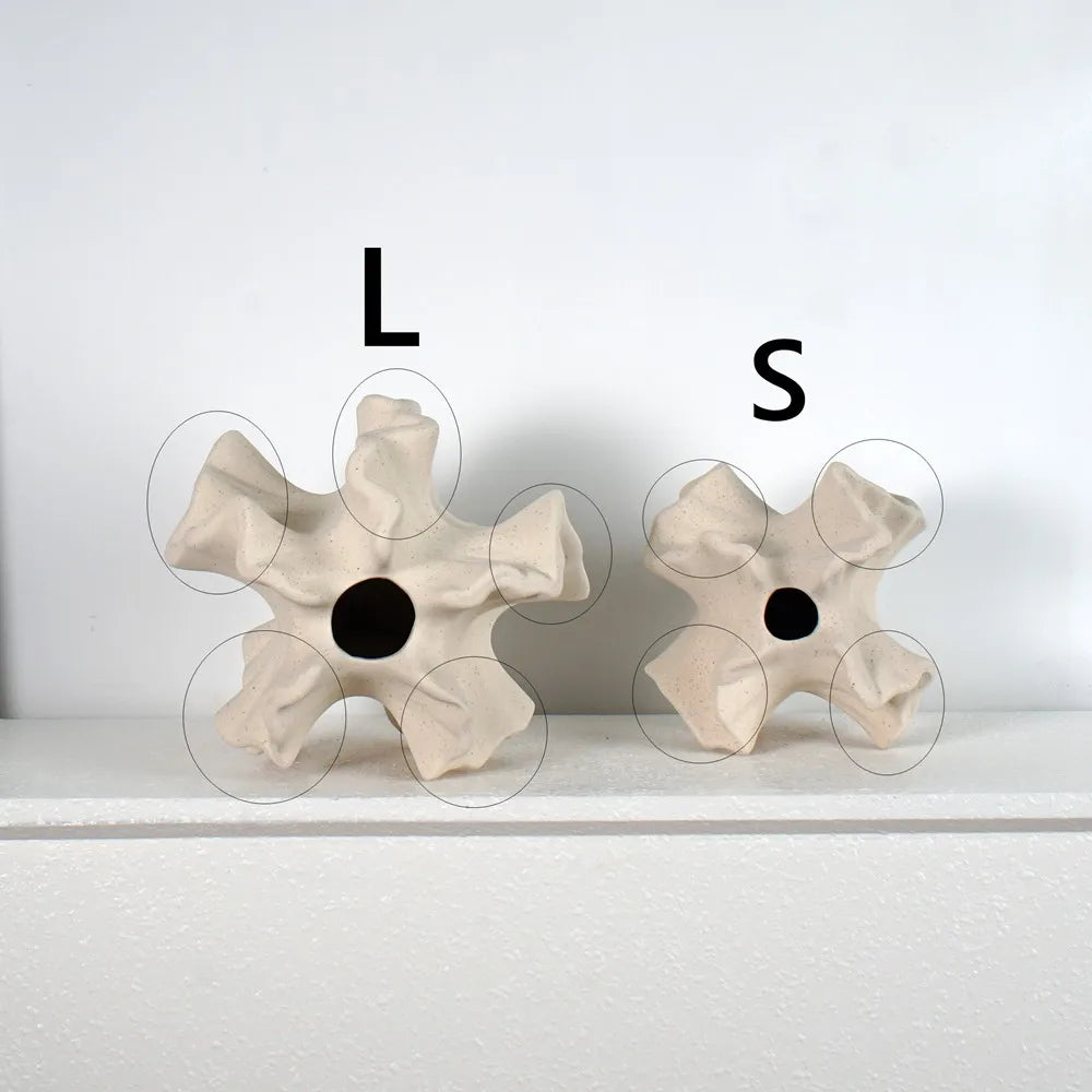 Coral Style Ceramic Vase – Modern and Nordic Decoration