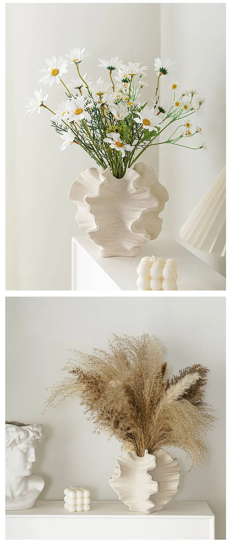 Coral Style Ceramic Vase – Modern and Nordic Decoration