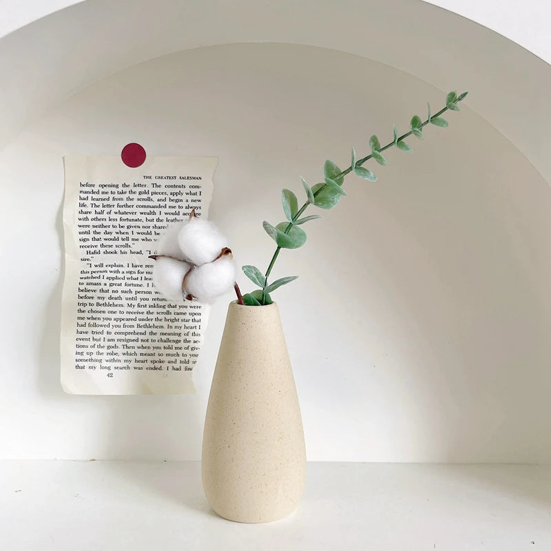 Nordic Style Ceramic Vase – Minimalist Home Decor