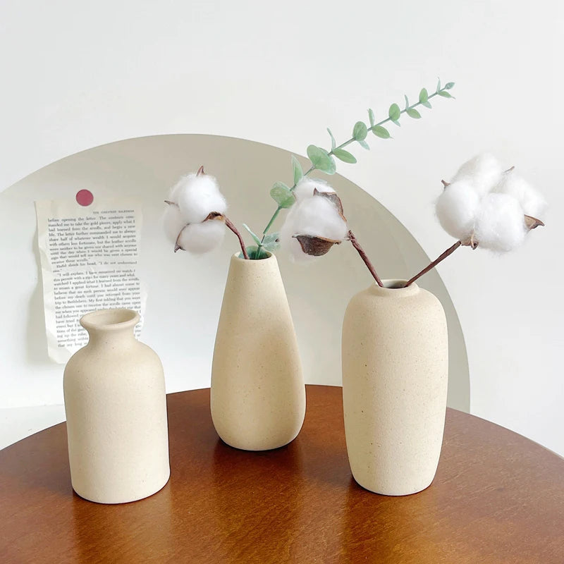 Nordic Style Ceramic Vase – Minimalist Home Decor