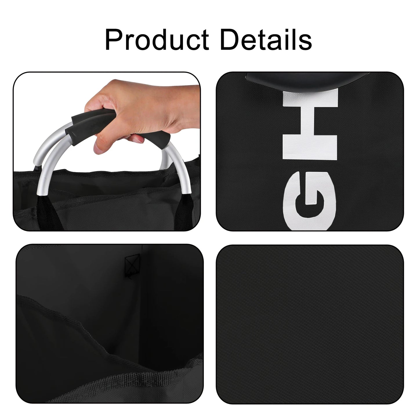 Foldable Laundry Basket with 3 Compartments – Large Capacity and Organization