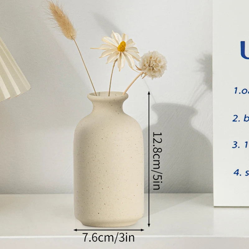 Nordic Style Ceramic Vase – Minimalist Home Decor