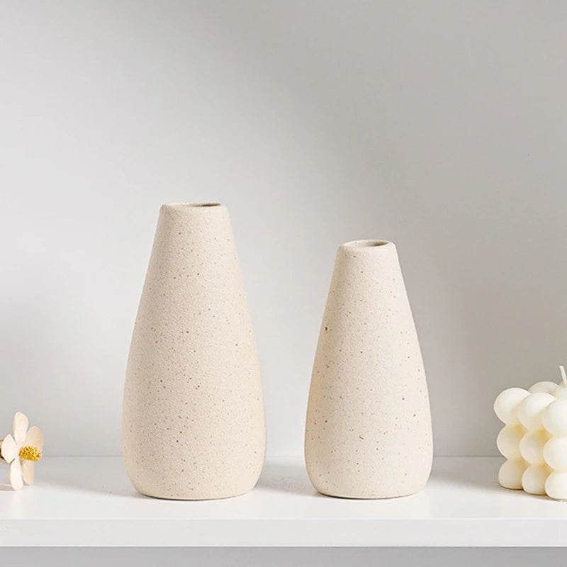 Nordic Style Ceramic Vase – Minimalist Home Decor