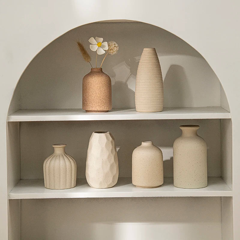 Nordic Style Ceramic Vase – Minimalist Home Decor