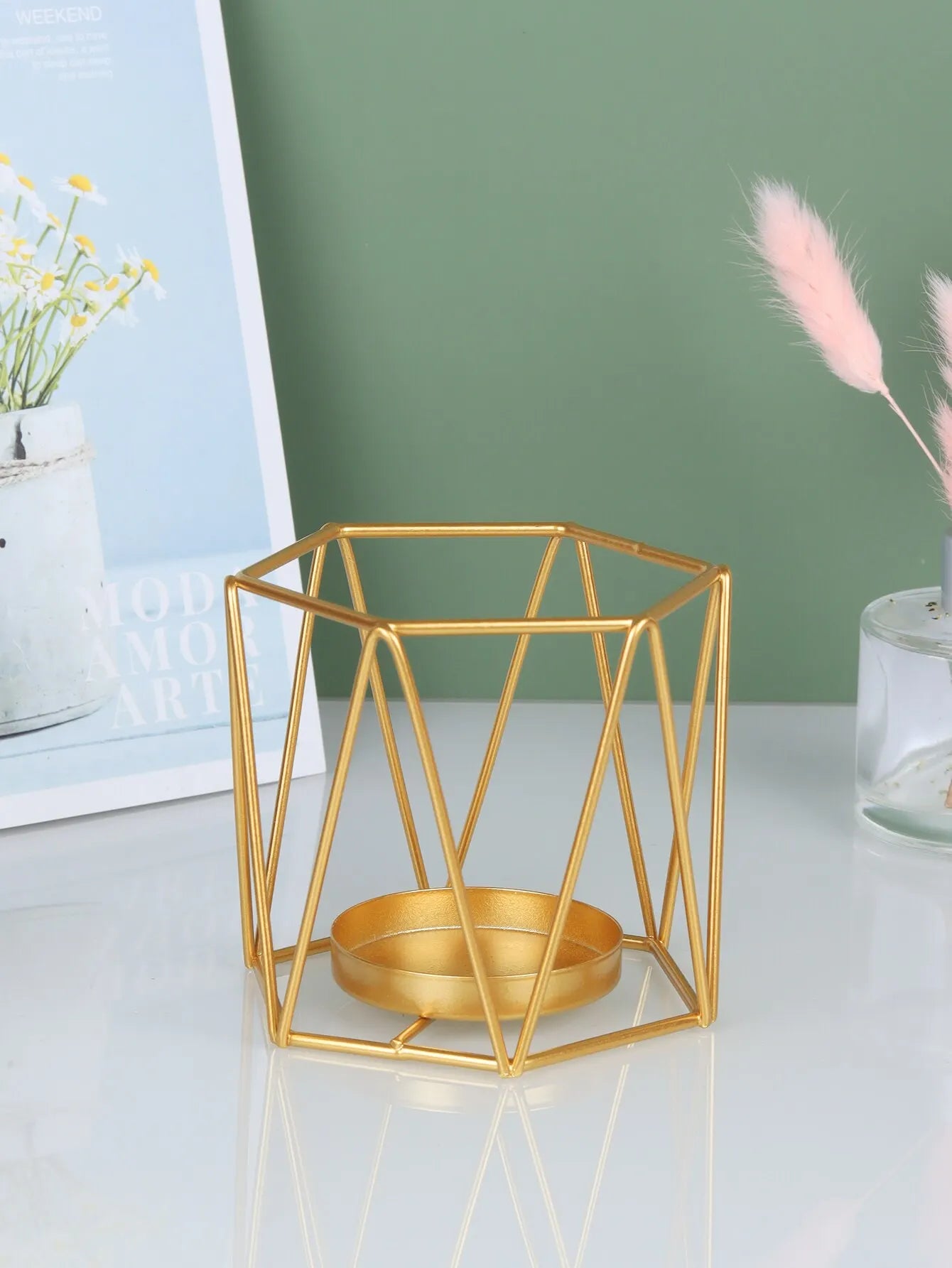 Golden Iron Chandelier – Modern and Elegant Decoration