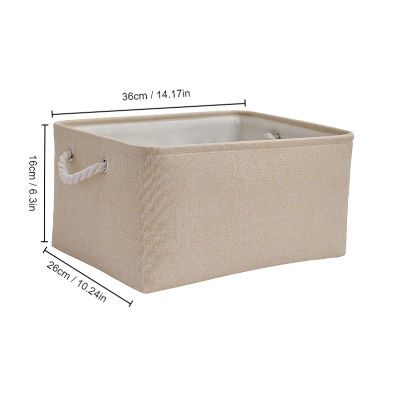 Foldable Linen Storage Basket – Versatile and Functional