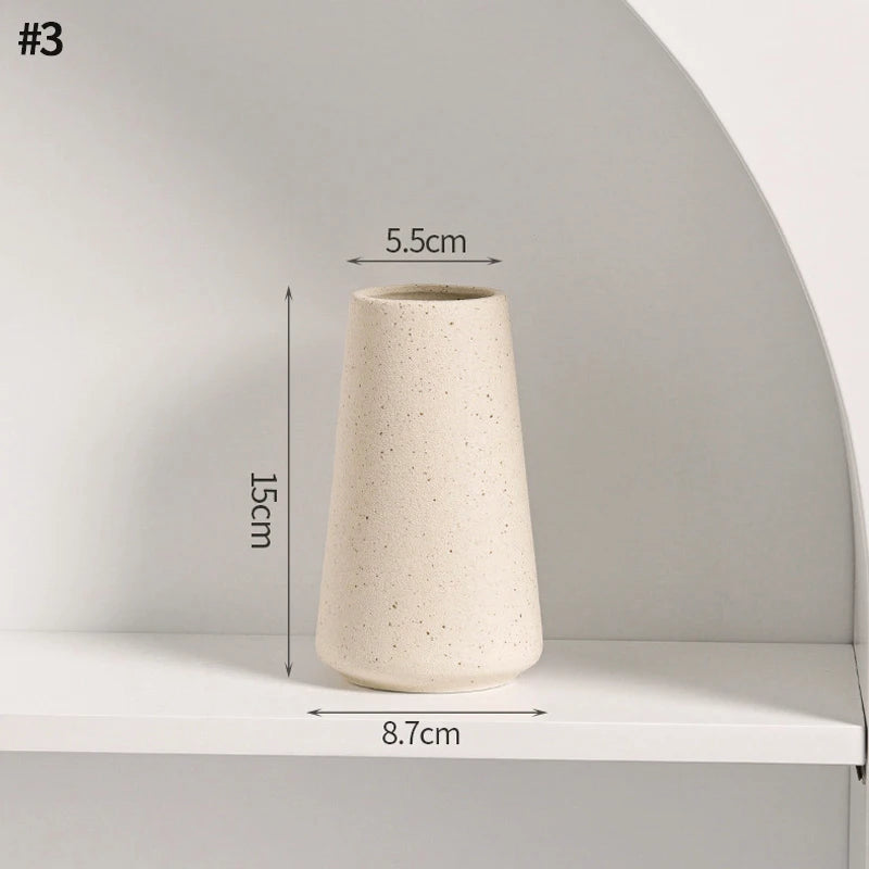 Nordic Style Ceramic Vase – Minimalist Home Decor