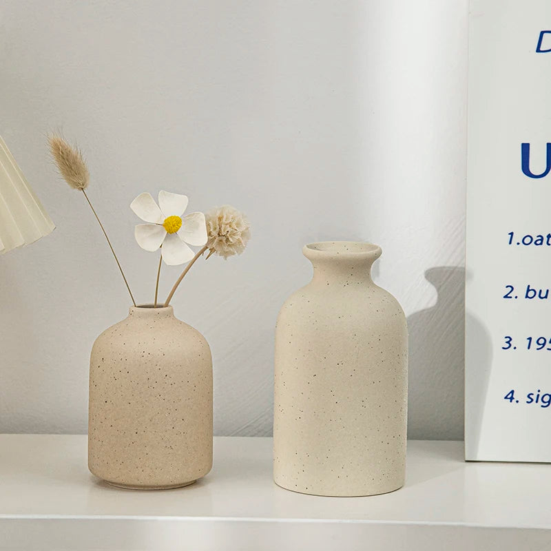 Nordic Style Ceramic Vase – Minimalist Home Decor
