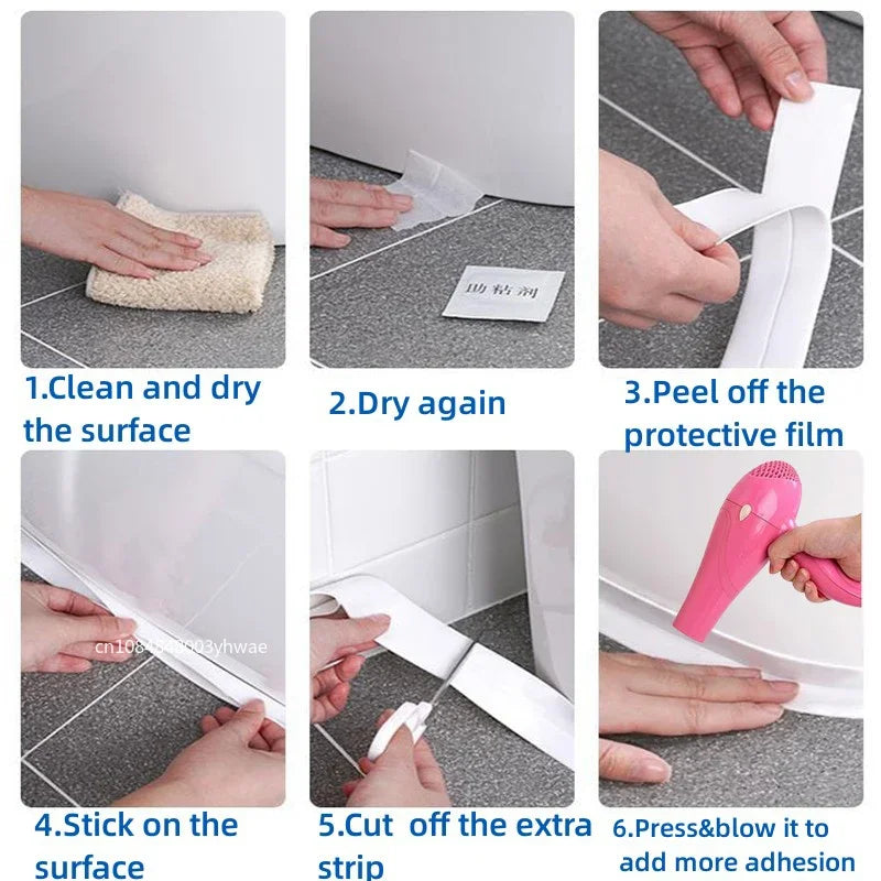 Waterproof Sealing Tape for Kitchen and Bathroom – Strong and Easy to Apply