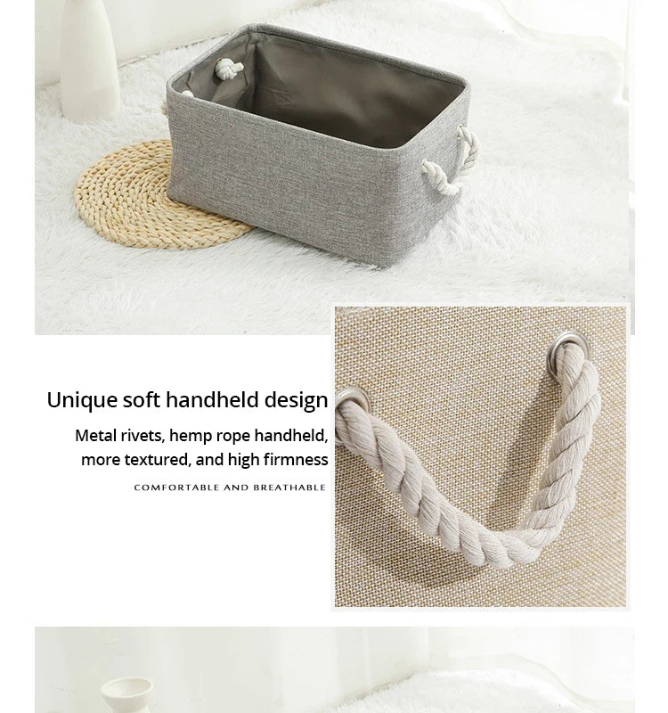 Foldable Linen Storage Basket – Versatile and Functional
