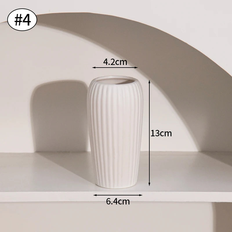 Nordic Style Ceramic Vase – Minimalist Home Decor