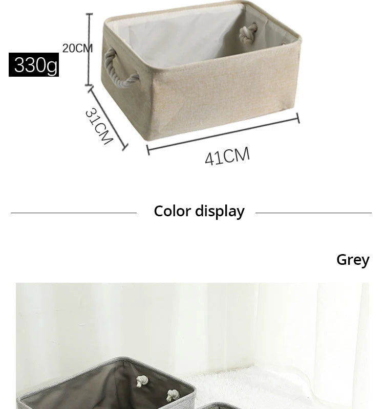 Foldable Linen Storage Basket – Versatile and Functional