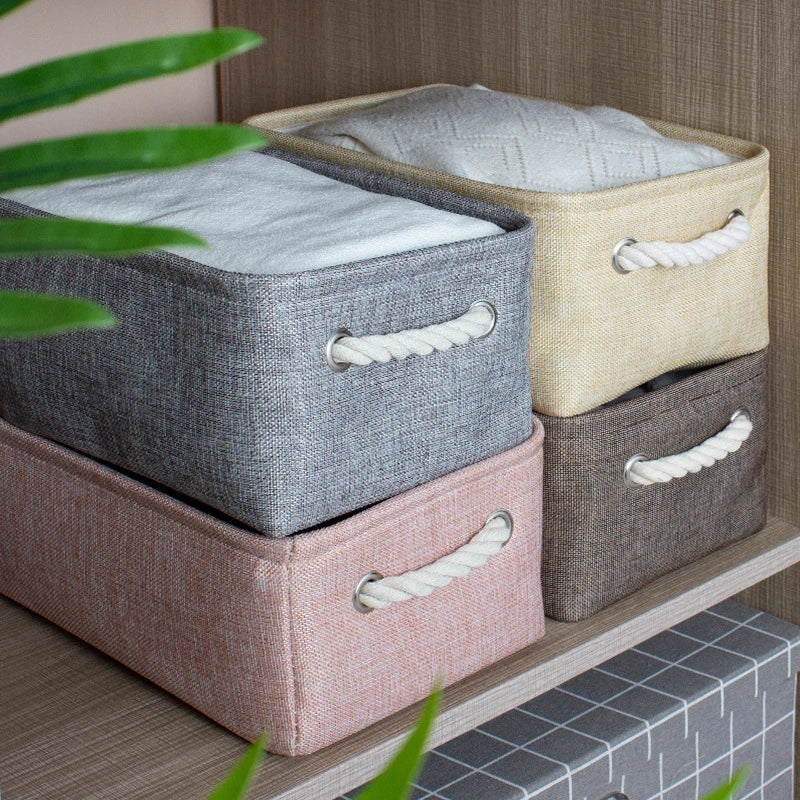 Foldable Linen Storage Basket – Multipurpose Organizer