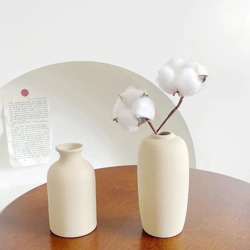 Nordic Style Ceramic Vase – Minimalist Home Decor