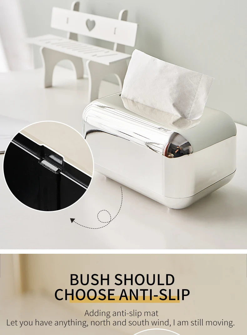 Luxury Gold Tissue Box – Modern Home & Office Decor