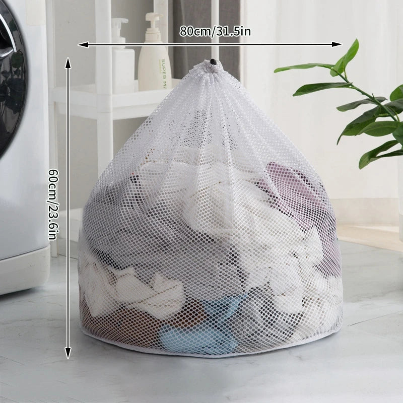 Foldable Waterproof Laundry Basket – Cotton and Linen with Bamboo Handles