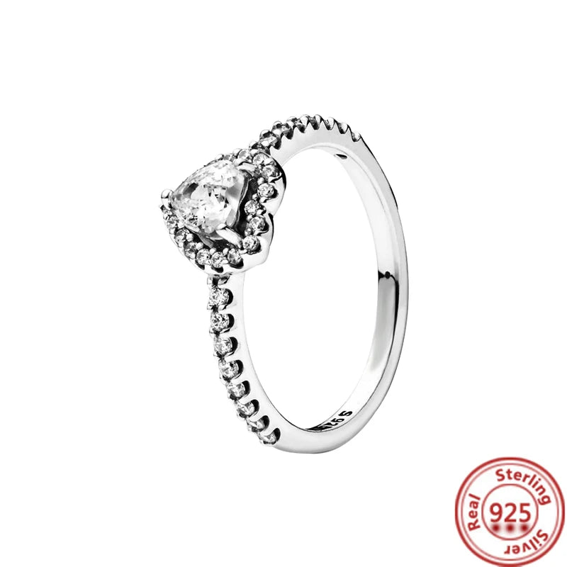 925 Silver Rings – Tiara Design with Cubic Zirconia SIZE 9