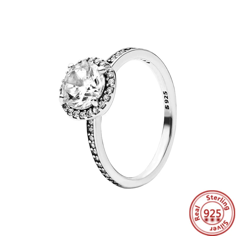 925 Silver Rings – Tiara Design with Cubic Zirconia SIZE 9