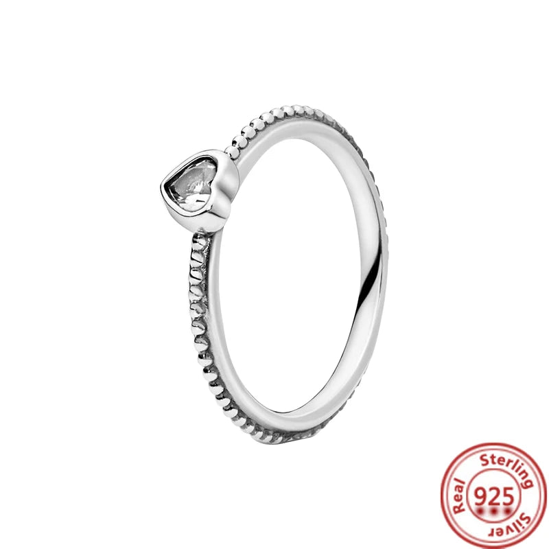 Anillos de Plata 925 – Tiara de Princesa con Zirconia Cúbica TAMAÑO 7