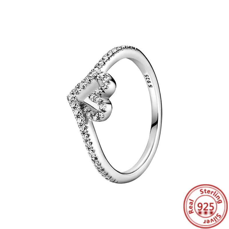 Anillos de Plata 925 – Tiara de Princesa con Zirconia Cúbica TAMAÑO 8