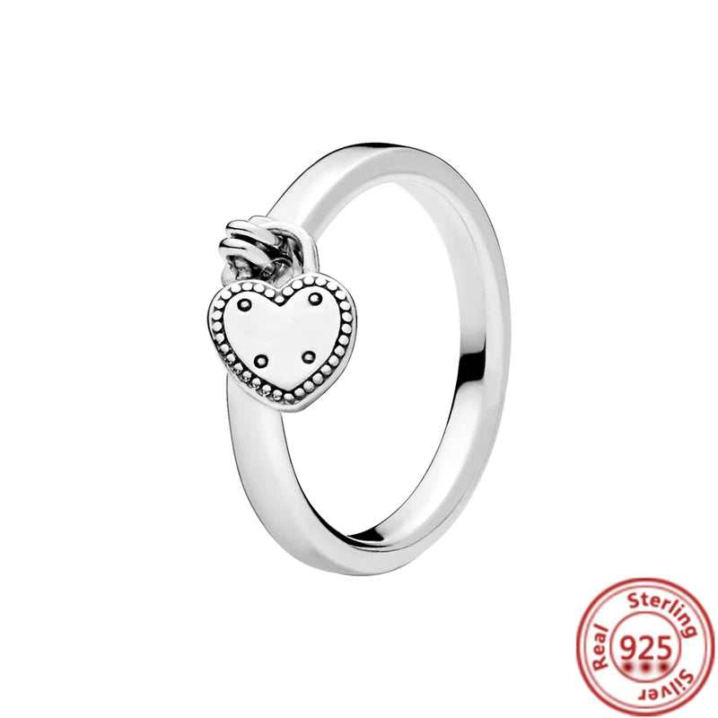 Anillos de Plata 925 – Tiara de Princesa con Zirconia Cúbica TAMAÑO 8