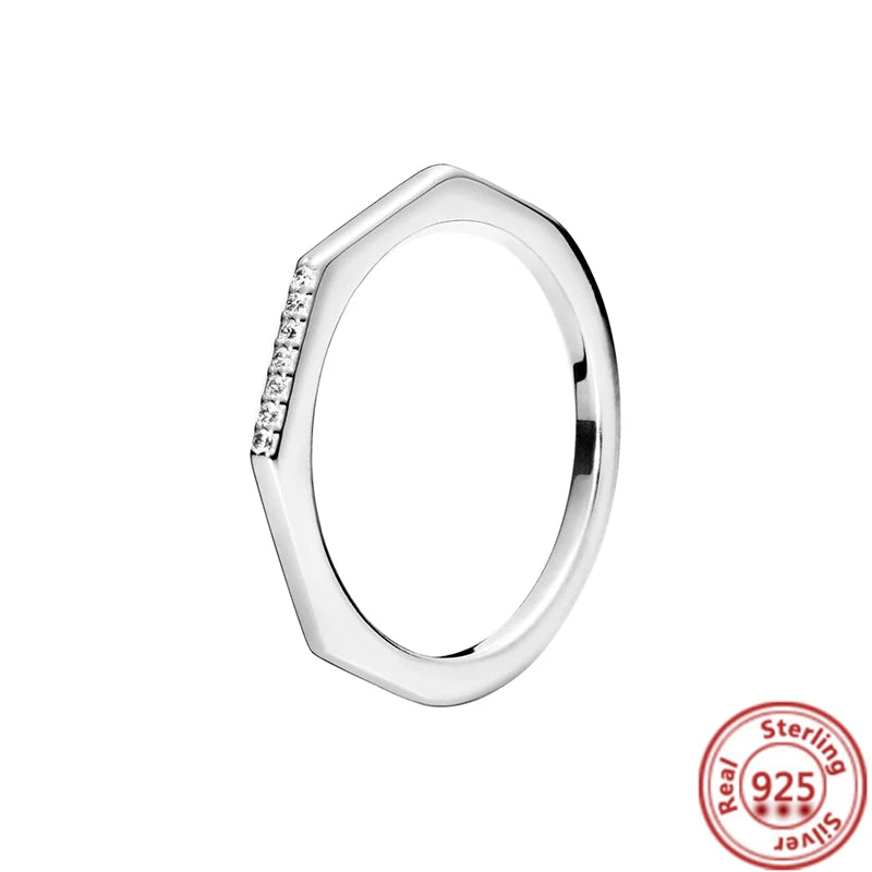 Anillos de Plata 925 – Tiara de Princesa con Zirconia Cúbica TAMAÑO 8