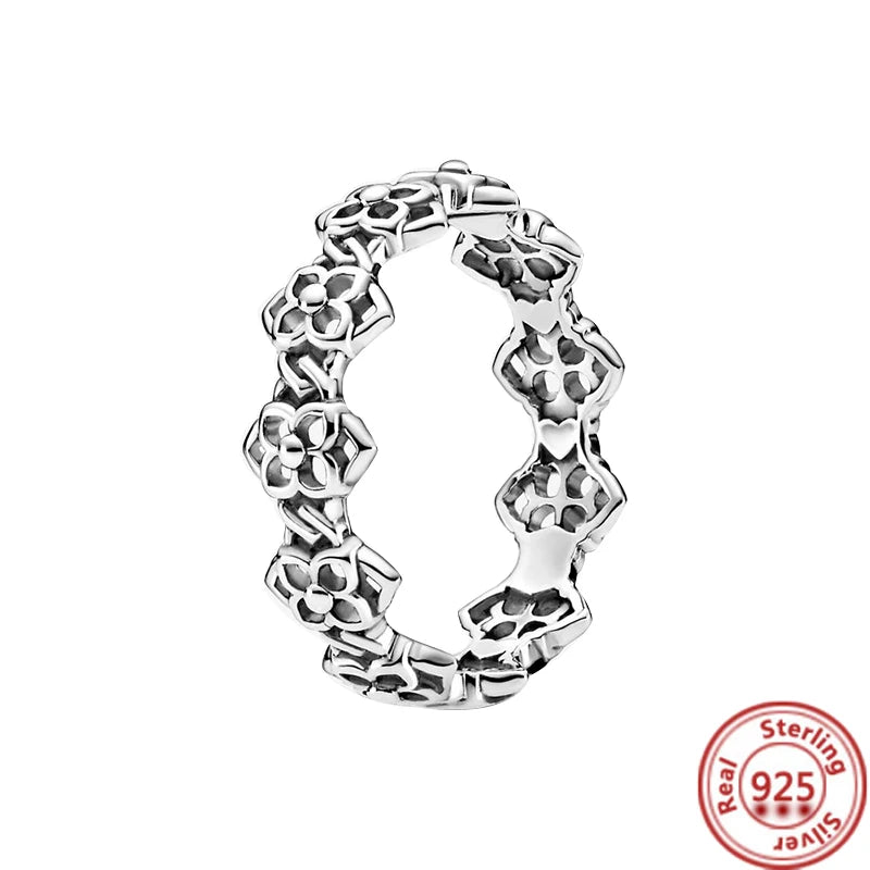 Anillos de Plata 925 – Tiara de Princesa con Zirconia Cúbica TAMAÑO 8