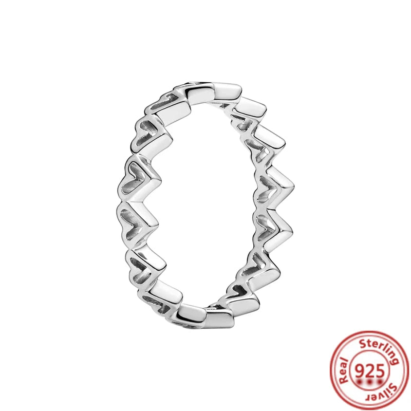 Anillos de Plata 925 – Tiara de Princesa con Zirconia Cúbica TAMAÑO 8