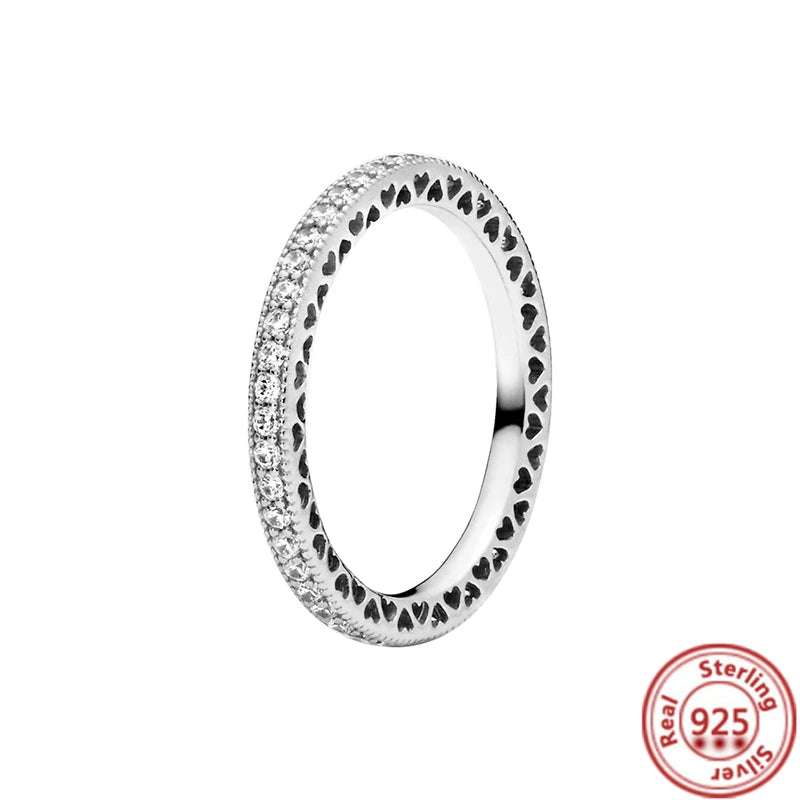 Anillos de Plata 925 – Tiara de Princesa con Zirconia Cúbica TAMAÑO 8