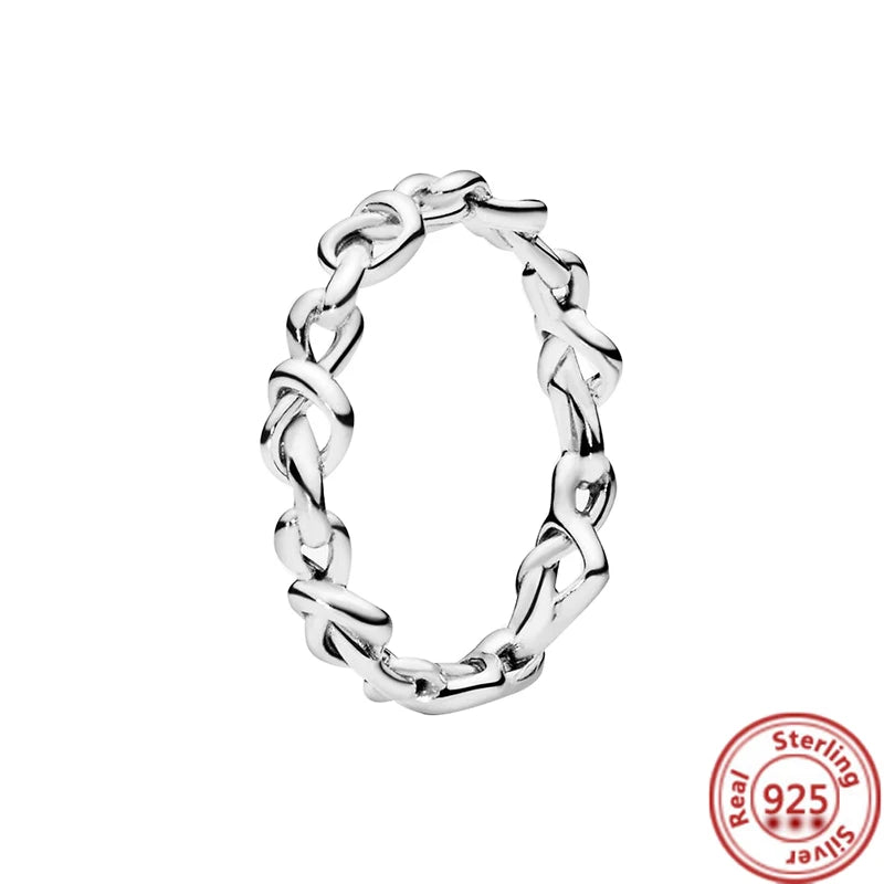 Anillos de Plata 925 – Tiara de Princesa con Zirconia Cúbica TAMAÑO 8