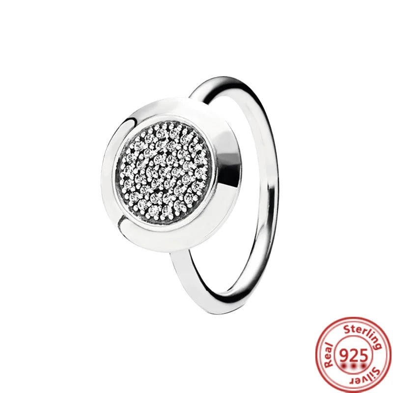 Anillos de Plata 925 – Tiara de Princesa con Zirconia Cúbica TAMAÑO 8