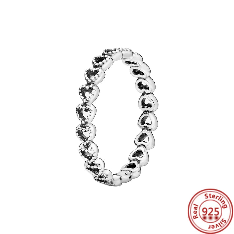 Anillos de Plata 925 – Tiara de Princesa con Zirconia Cúbica TAMAÑO 7