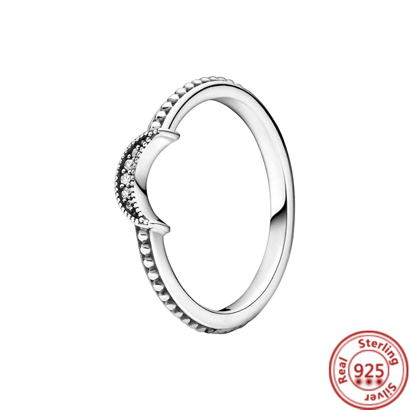 Anillos de Plata 925 – Tiara de Princesa con Zirconia Cúbica TAMAÑO 8
