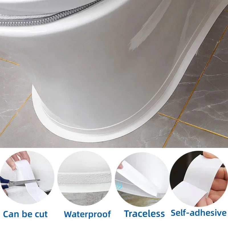 Waterproof Sealing Tape for Kitchen and Bathroom – Strong and Easy to Apply