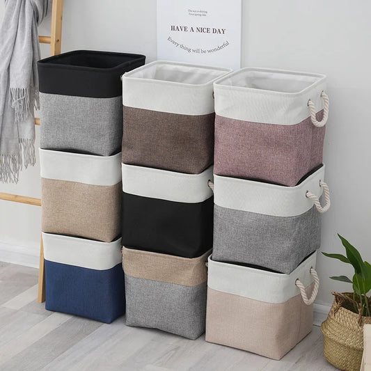 Faux Hemp Storage Basket – Multipurpose Organizer