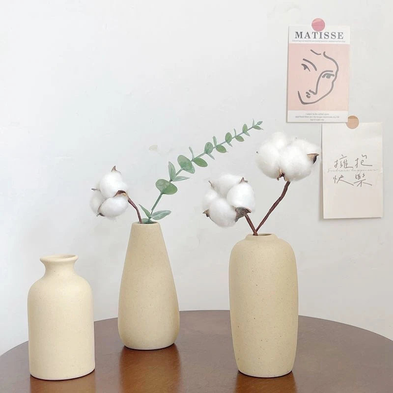 Nordic Style Ceramic Vase – Minimalist Home Decor