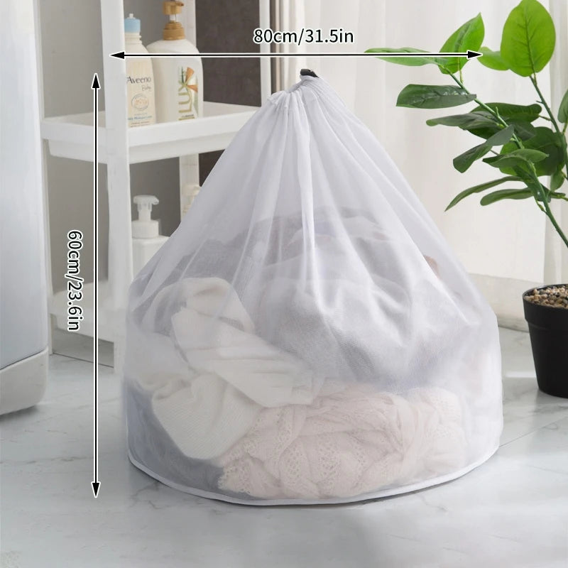 Foldable Waterproof Laundry Basket – Cotton and Linen with Bamboo Handles