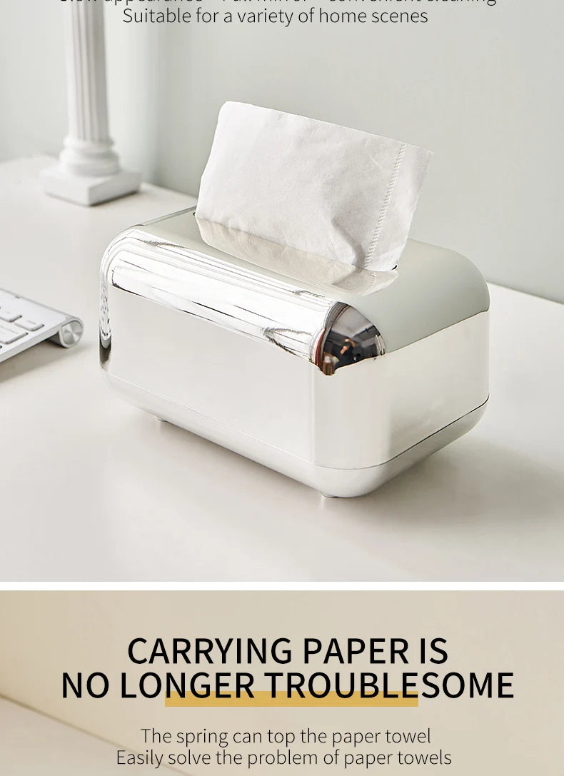 Luxury Gold Tissue Box – Modern Home &amp; Office Decor