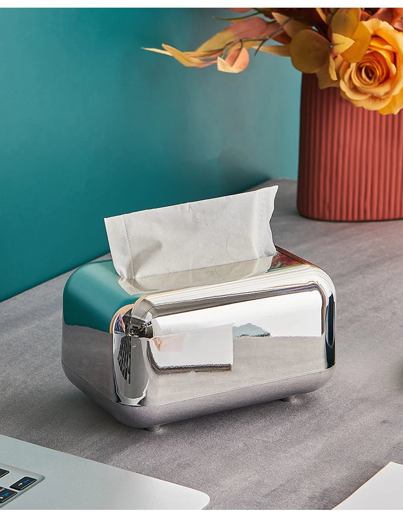 Luxury Gold Tissue Box – Modern Home &amp; Office Decor