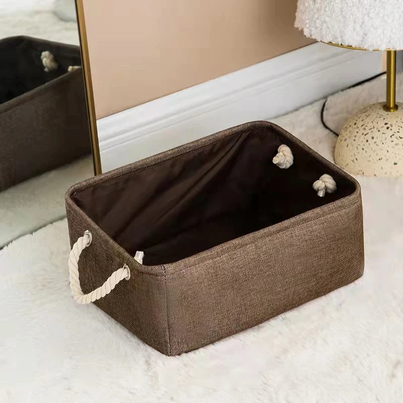 Foldable Linen Storage Basket – Multipurpose Organizer