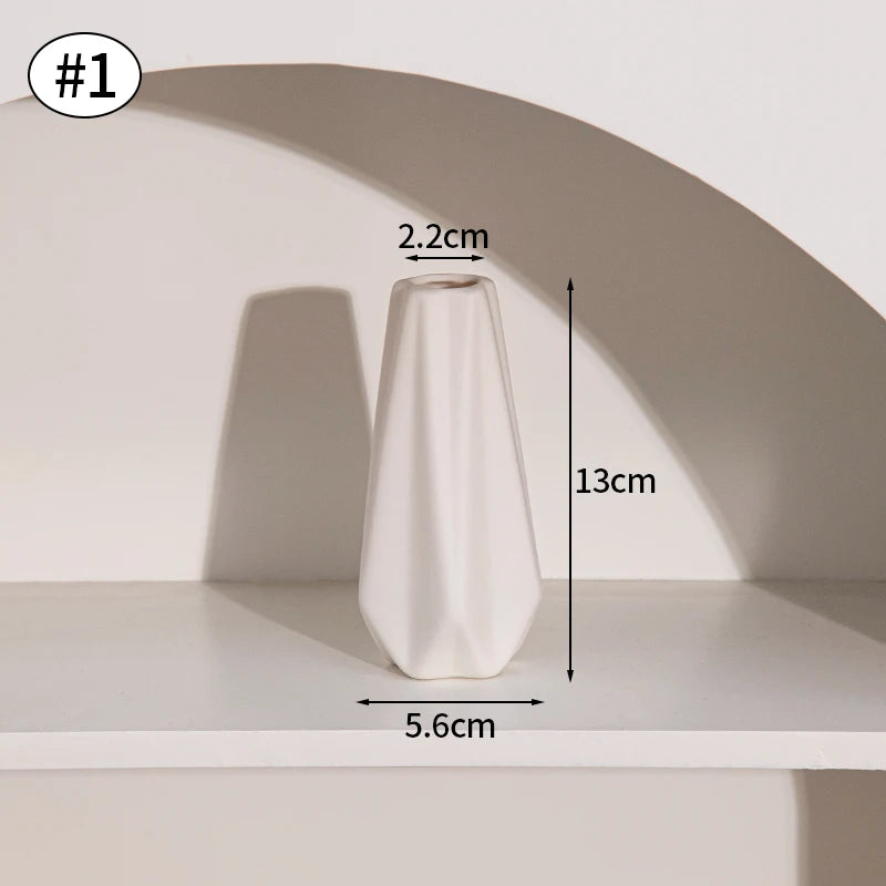 Nordic Style Ceramic Vase – Minimalist Home Decor