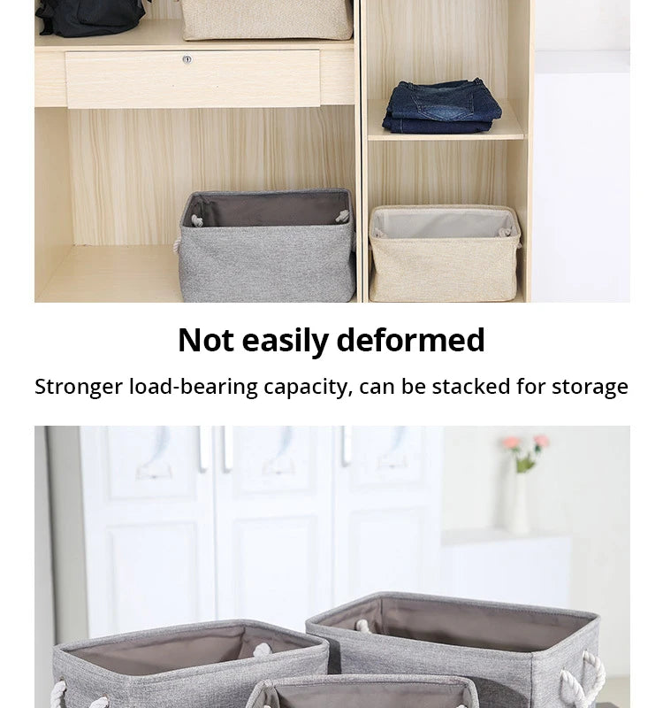 Foldable Linen Storage Basket – Versatile and Functional
