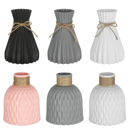 Decorative Plastic Vase – Modern and Minimalist Design