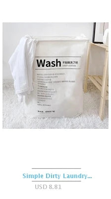 Foldable Waterproof Laundry Basket – Cotton and Linen with Bamboo Handles