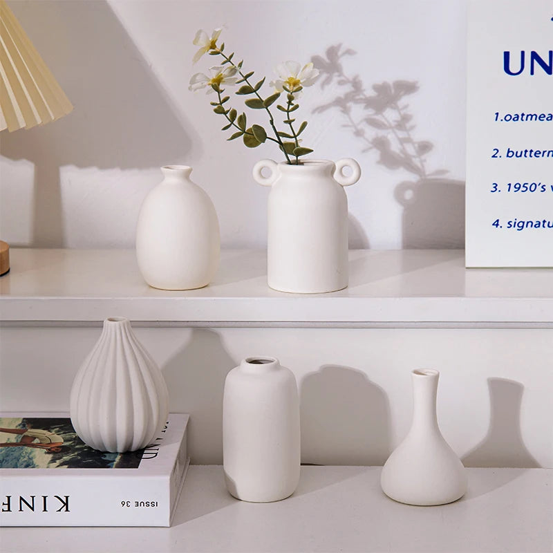 Nordic Style Ceramic Vase – Minimalist Home Decor
