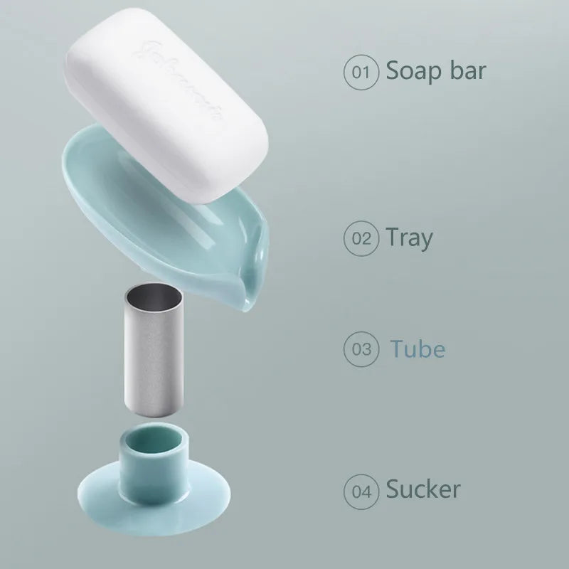 Plastic Soap Dish with Drainage – Modern and Compact Design